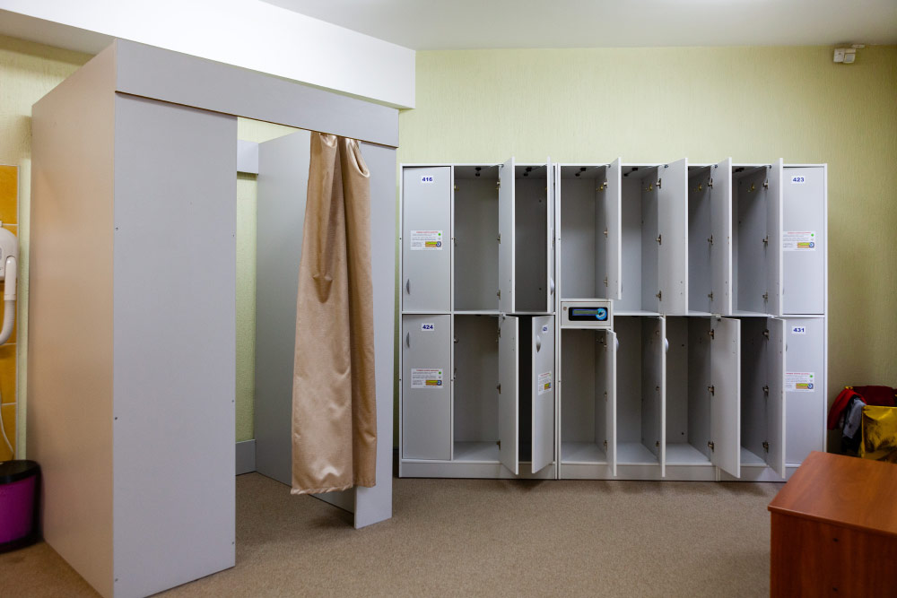 Танцевальный зал в Аквапарке г. Кобрин - раздевалка